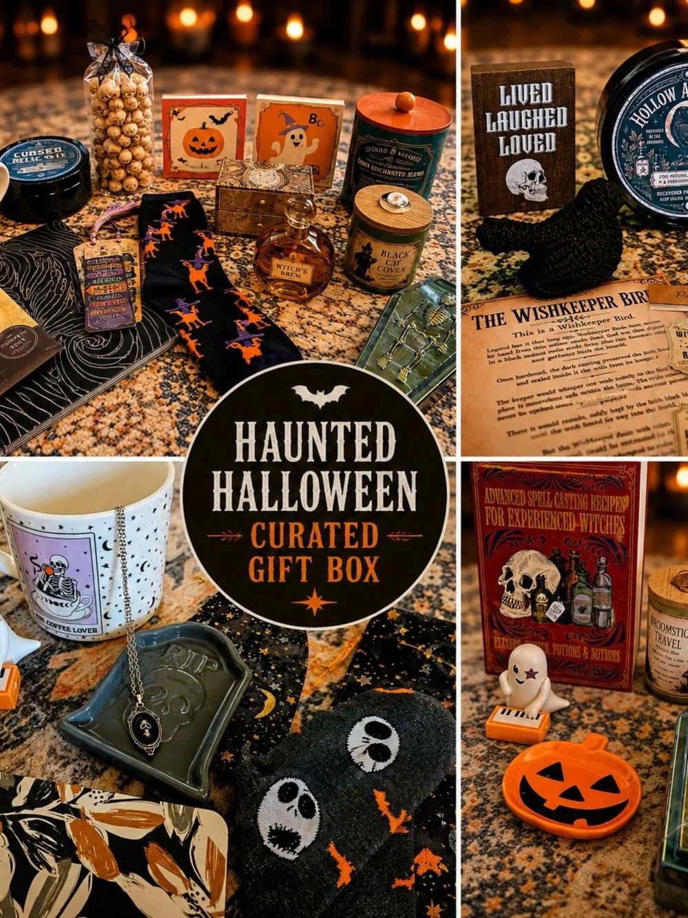 Haunted Halloween Mystery Box Spooky Goth Surprise Gift Box